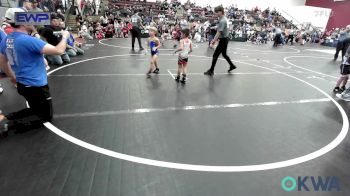 43 lbs Round Of 16 - Kolter Short, Newkirk Takedown Club vs Kross Kemble, Ponca City Wildcat Wrestling