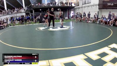 90 lbs Round 2 (6 Team) - Eleanor Hultman, Wisconsin vs Makenley Harker, Ohio