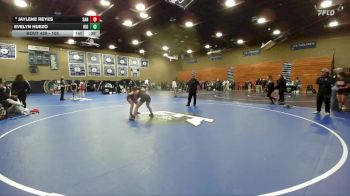 105 lbs 7th Place Match - Jaylene Reyes, Sanger vs Evelyn Huezo, Ernest Righetti