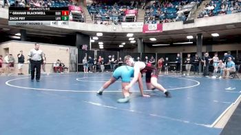 190 lbs Champ. Round 2 - Graham Blackwell, Unattached vs Zach Fry, Unattached