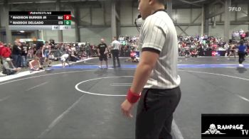 120 lbs Quarterfinal - Maddox Delgado, U Town Hammers vs Madison Burkes Jr, MAC
