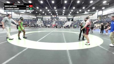 149 lbs Cons. Round 2 - Drew Mattison, LANDER vs Cameron Crump, Life NCWA
