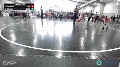 35 lbs Semifinal - Jaci Cross, Fort Gibson Youth Wrestling vs Chet Clay, Skiatook Youth Wrestling