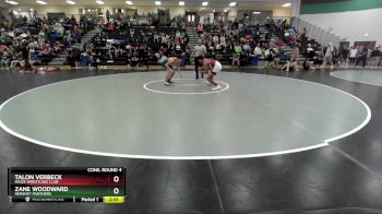 126 lbs Cons. Round 4 - Talon Verbeck, Maize Wrestling Club vs Zane Woodward, Hershey Panthers