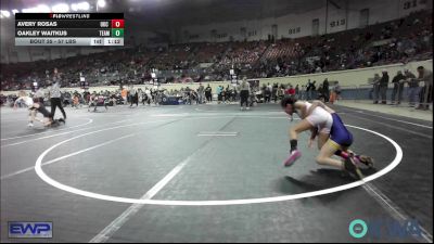 57 lbs Quarterfinal - Avery Rosas, OKC Saints Wrestling vs Oakley Waitkus, Team Tulsa Wrestling Club