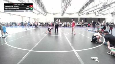 111 lbs Rr Rnd 5 - Annabelle Stamp, DoughBoys ES vs Brayden DiTonno, Washington Twp. Minutemen ES