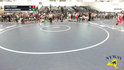 118 lbs Champ. Round 3 - Lukas Fabrey, Club Not Listed vs Austyn Silvernail, LeRoy Wrestling Club