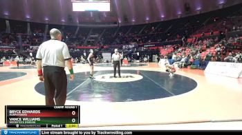 1A 132 lbs Champ. Round 1 - Bryce Edwards, Murphysboro vs Vance Williams, Woodstock (Marian)