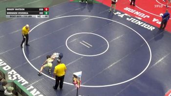 110 lbs Final - Brady Watson, Avon Grove vs Brennen Veverka, Chestnut Ridge