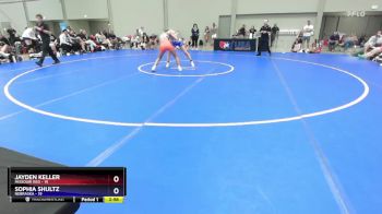 110 lbs 2nd Wrestleback (8 Team) - Jayden Keller, Missouri Red vs Sophia Shultz, Nebraska