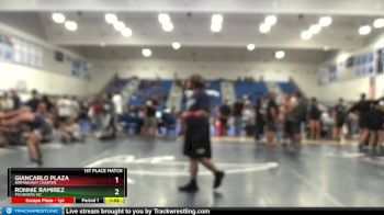 120 lbs 1st Place Match - Giancarlo Plaza, Birmingham Charter vs Ronnie Ramirez, Pounders WC