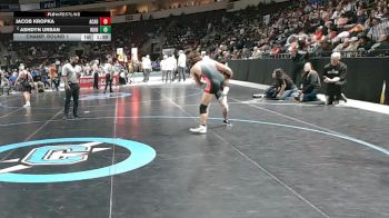 4A 144 lbs Champ. Round 1 - Ashdyn Urban, Ruidoso vs Jacob Kropka, Academy