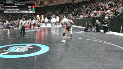 4A 144 lbs Champ. Round 1 - Ashdyn Urban, Ruidoso vs Jacob Kropka, Academy