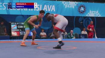 57 kg 1/8 Final - Dunia Sibomana, Congo DR vs Karoly Barath, Hungary