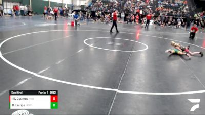 68-73 lbs Semifinal - Ella Coomes, Madison vs Billeigh Lampe, St. Francis Wrestling Club