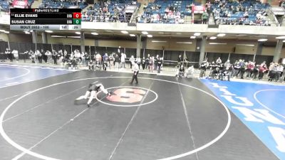 100 lbs Cons. Round 4 - Ellie Evans, Unattached vs Susan Cruz, Unattached