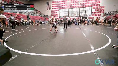 55 lbs Quarterfinal - Titus Mullins, Redskins Wrestling Club vs Andrew Baker, Standfast