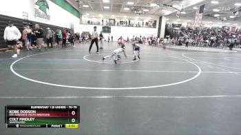 70-75 lbs Round 4 - Colt Findley, Unaffiliated vs Kobe Dodson, Ste. Genevieve Youth Wrestling