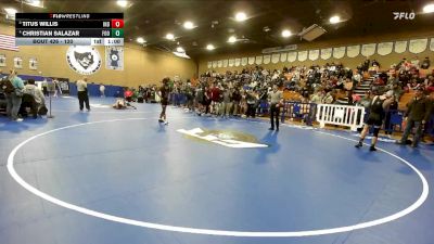 120 lbs Cons. Semi - Titus Willis, Independence vs Christian Salazar, Foothill