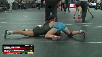 123 lbs Semifinal - Estrella Dorado Marin, Army WCAP vs Andrea Hernandez, Indiana Tech