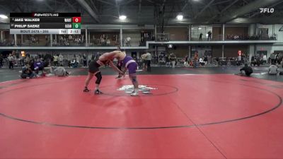 285 lbs Cons. Round 4 - Jake Walker, Wartburg vs Philip Saenz, University Of The Ozarks