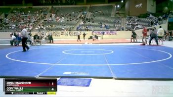 138 lbs Quarterfinal - JONAH BAYSINGER, Scott County vs Cofy Walls, Caldwell County