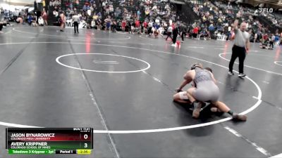 184 lbs Champ. Round 2 - Jason Bynarowicz, Colorado Mesa University vs Avery Krippner, Colorado School Of Mines