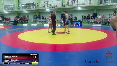 80kg Semifinal - Harjot Singh, Rustom WC vs Allan Gilliard, Prince George WC