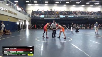 149 lbs Champ. Round 1 - Tobias Robert -Larson, Lassen College vs Henok Tsegaye, Skyline College