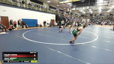 120 lbs Quarterfinal - Kaleb Lodahl, Cadott vs Boaz Wright, Northwestern