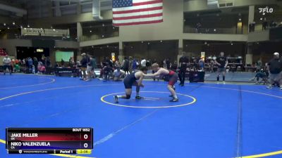 150 lbs Semifinal - Jake Miller, OK vs Niko Valenzuela, CA