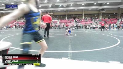 70 lbs Cons. Round 3 - Laiken Wells, Hutchinson vs Rowdie Bond, Trailhands