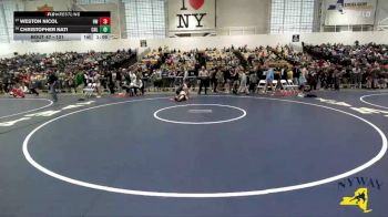 131 lbs Champ. Round 1 - Weston Nicol, HF-L Wrestling vs Christopher Nati, Club Not Listed