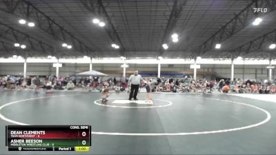 67 lbs Semis & 1st Wrestleback (8 Team) - Dean Clements, Team Northwest vs Asher Beeson, Middleton Wrestling Club