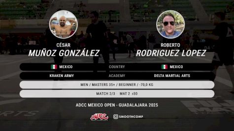 César Muñoz González vs Roberto Rodriguez Lopez 2025 ADCC Guadalajara Open
