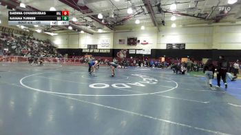 135 lbs Cons. Round 2 - Daenna Covarrubias, Walnut vs Savana Turner, Beaumont