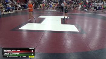 J-4 lbs Round 1 - Brynlee Walztoni, Jesup Mat Club vs Jaycie Clendenen, Indee Mat Club