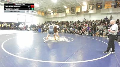 190 lbs Champ. Round 1 - Demetri Clark, Temecula Valley vs Michael Martinez, Carter