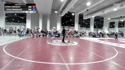 Champ. Round 2 - Kaysic Lundquist, Big Cat Wrestling Club vs Titan Friederichs, MN Elite Wrestling Club