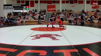 126 lbs Round 4 (6 Team) - Brayden Bean, Onaga HS vs Liam Hansen, Wathena-Riverside HS