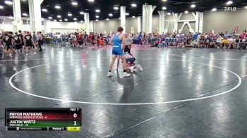 165 lbs Round 5 (8 Team) - Justin Wirtz, Iowa Gold vs Pryor Mathews, Nebraska Heroes (B Team)