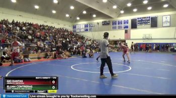 170 lbs Champ. Round 1 - Gio Dantas, Arnold O Beckman vs Elijah Contreras, Vista Murrieta High School