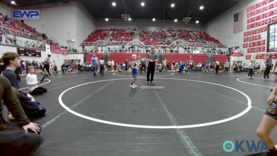 52 lbs Consi Of 8 #2 - Greyson Sumrall, Harrah Little League Wrestling vs J. Baker, Saints Youth Wrestling Club