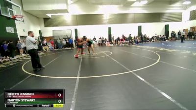 285 lbs Semifinal - Simetti Jennings, Life Christian Academy vs Maryon Stewart, Klahowya