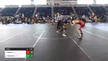 132 lbs Quarterfinal - Trenton Mason, Rooster Savage Red vs Jude Camacho, Lemoore WC