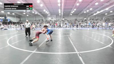 132 lbs Rr Rnd 1 - Carter Donovan, Journeymen Wrestling Blue vs Lazarus Joyce, Revival Orange