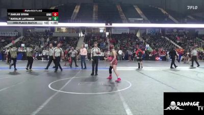 120 lbs 3rd Place Match - Zaelee Stein, Great Bend Wrestling Club vs Natalie Lattimer, Pittsburg