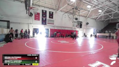 125 lbs Cons. Round 3 - Devan Guiterrez, Bakersfield College vs Ernesto Sanchez, East Los Angeles College