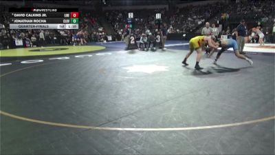 190 lbs Quarterfinal - David Calkins Jr., Liberty (NC) vs Jonathan Rocha, Clovis North (CS)