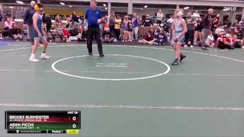 92 lbs Placement (4 Team) - Aiden Picchi, Mat Assassins Grey vs Brooks Burmeister, U2 Upstate Uprising Blue